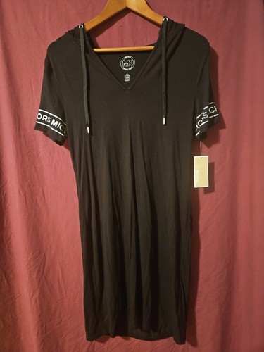 T shirt maniche corte Michael Kors felpa con cappuccio lunga abito core of kors taglia small nuova con etichette