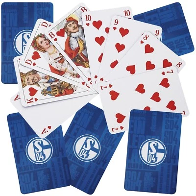 FC Schalke 04 Skat Spielkarten 32 Blatt Kartenspiel Skatspiel Logo Signet S04