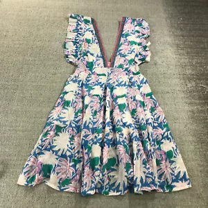 Oliphant Dress Womens Extra Small Cross Back Mini 1210V Ruffle Flare Back Strap - Picture 1 of 11