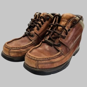 VTG Rockport XCS Hydro-shield waterproof brown leather boots UK 5 - Imagen 1 de 5