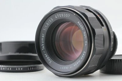 PENTAX SUPER TAKUMAR 55mm F/1.8 w/ Hood M42 Screw Mount MF Standard Lens Japan - Image 1 of 4