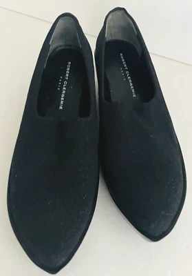 Женские черные эластичные туфли на платформе на танкетке Robert Clergerie размер 10 - Изображение 1 из 4