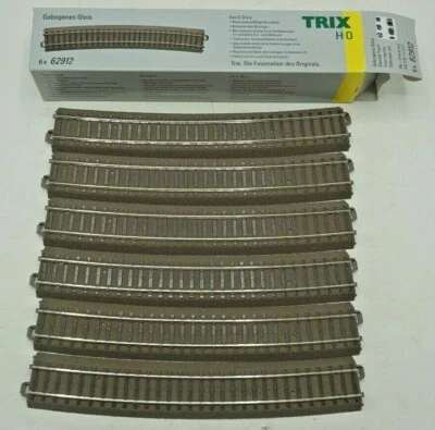 TRIX HO 62912 C-TRACK CURVED 12.1 DEGREES RADIUS 1114.6mm/43-7/8 (6 PIECES) NIB - Image 1 of 2