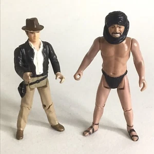 Indiana Jones Lot W/ Cairo Swordsman Vintage 1982 Kenner ROTLA Indy Figure - Picture 1 of 12
