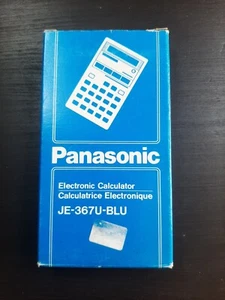 Panasonic JE-367U BLU BLUE calculator taschenrechner calculadora NEW Rare - Bild 1 von 12