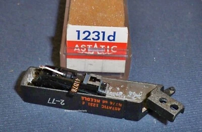 ASTATIC 1231d 1231 NEEDLE CARTRIDGE for Sylvania 11-28301-; 3 5 Tetrad 5-41d-301 - Image 1 of 2