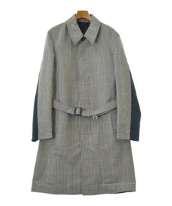 ALEXANDER MCQUEEN Balmacaan Coats NavyxWhitexBlack 48(Approx. L) 2200523110165 - Picture 1 of 9