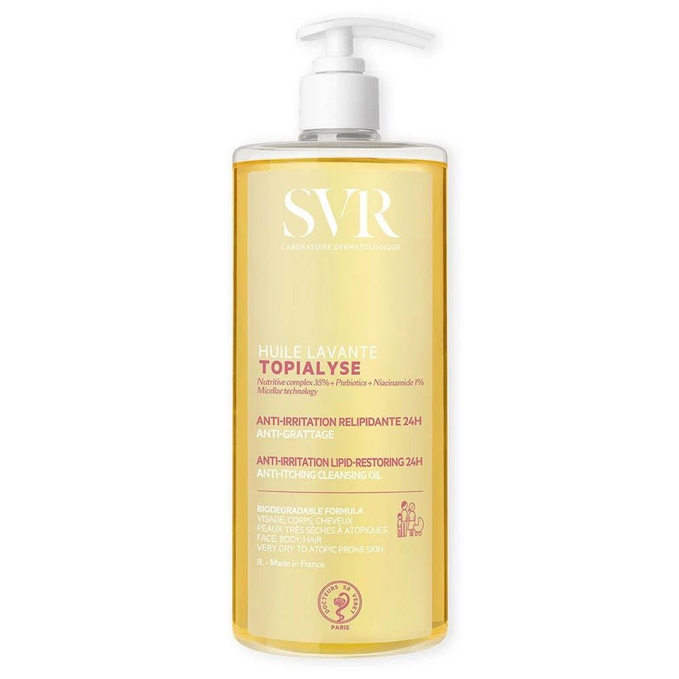SVR Topialyse - Huile Lavante Detergente Relipidante Anti-Prurito 24H, 1L - Immagine 1 di 1