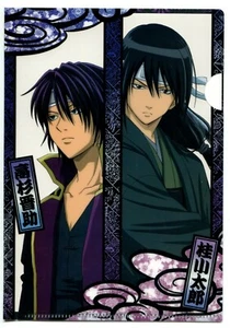 mini clear file folder Gintama anime Takasugi Shinsuke Katsura Kotarou - Picture 1 of 2