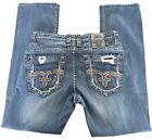Rock Revival Luckett Relaxed Straight Mens Jeans Size 34x34