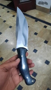 RaB Custom Handmade Full Tang D2 Tool Steel Skinning ,EDC, Hunter Knife W/Sheath - Picture 1 of 6