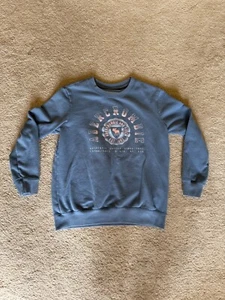 Abercrombie Kids Graphic Sweatshirt Girls 13/14 Fleece Lined Moose Crew Casual - Picture 1 of 13