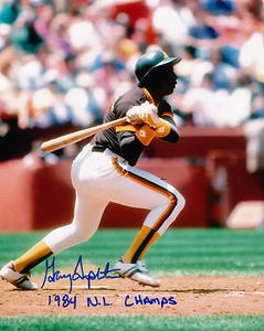 GARRY TEMPLETON SAN DIEGO PADRES 1984 NL CHAMPS ACTION SIGNED 8x10 - Picture 1 of 1