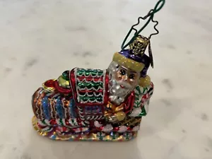 Radko - Candyland Junction Weihnachtsmann Schlitten Glas Ornament Weihnachten bunt - Bild 1 von 10