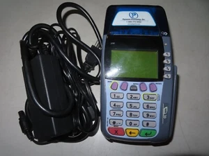 VeriFone Omni 3750 Credit Card Terminal With Power supply - Picture 1 of 3