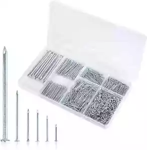 750Pcs Hardware Nails for Hanging Pictures Assorted Kit 6 Sizes - Picture 1 of 5