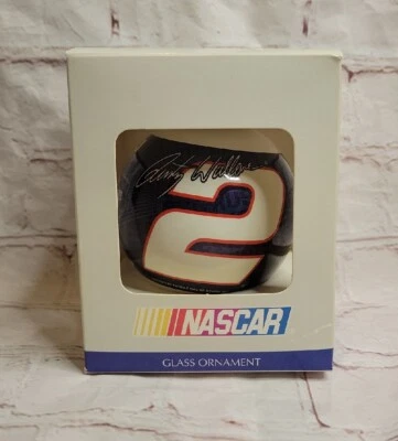 Vintage NASCAR Rusty Wallace #2 Miller Lite Ford Glass Ornament 2001 Wincraft - Image 1 of 4