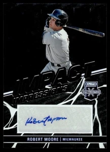 2023 PANINI ELITE EXTRA EDITION IMPACT IMPRESSIONS AUTO Robert Moore Milwaukee - Picture 1 of 2