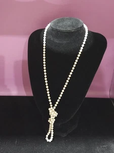 14K Gold GSJ 31" Pearl Necklace Long Vintage Signed - Picture 1 of 5