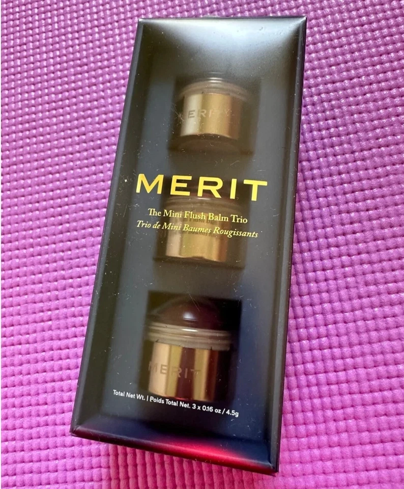 Merit The Mini Flush Balm Trio Set for Cheeks & Lips Mood Stockholm Bespoke