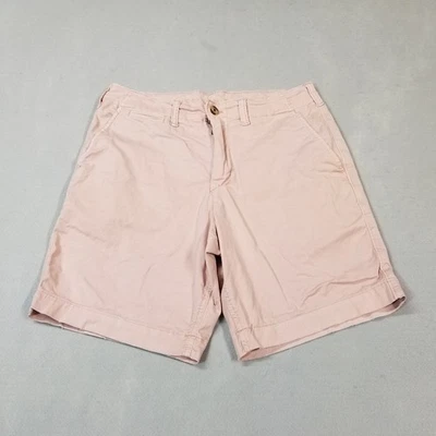 Pantalones Cortos American Eagle Para Hombre Talla 32 Rosa Mezcla Algodón Frente Plano Informales Foto 1 de 4