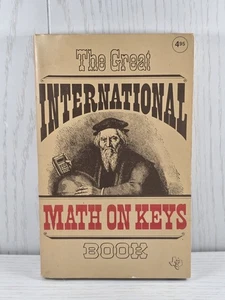 VTG 1976 Texas Instruments Calculator Book The Great International Math On Keys - Picture 1 of 10