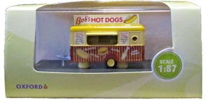 RIMORCHIO MOBILE PER ALIMENTI "BOB'S HOT DOG" SCALA 1/87 (HO) PRESSOFUSO DI OXFORD 87TR001 - Foto 1 di 5