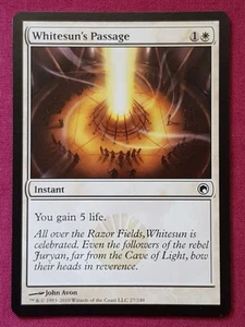 Magic The Gathering SCARS OF MIRRODIN WHITESUN'S PASSAGE white card MTG - Picture 1 of 2