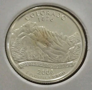 2006 S Colorado Proof 90% SILVER State Quarter Deep Cameo US Coin - Picture 1 of 2