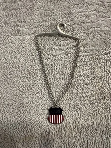 Vintage Union Pacific Railroad Conductors Vest Silver Color Pendant. - Picture 1 of 7