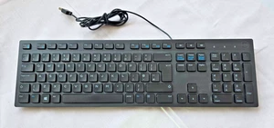 Teclado Dell USB con cable KB216 - Tamaño completo Reino Unido diseño QWERTY con teclado numérico - Imagen 1 de 1