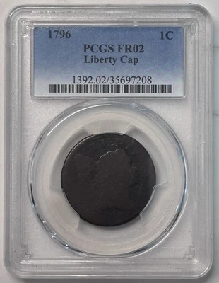 1796 S-86 Flowing Hair, Liberty Cap Large Cent, PCGS FR02, NICE! - Image 1 of 3