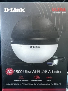 D-Link Ultra Wi-Fi USB 3.0 Dual Band Wireless Adapter DWA-192 - Picture 1 of 6