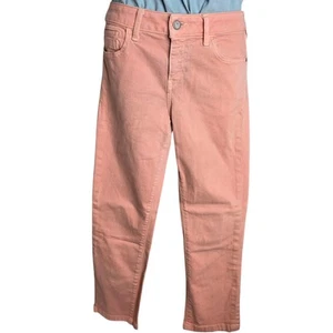 Pilcro Anthropologie Womens Jeans 28 Peach Ankle Crop Denim Pants Stretch - Picture 1 of 7