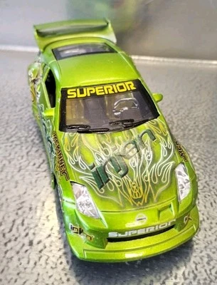 Modelo Diecast Saico 1:43 - Nissan Fairlady Z33, Verde, Calcomanía Injen, Raro P/N54702 Foto 1 de 4