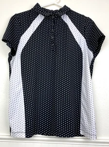 Süßes Chico's Zenergy Golf "Polka Dot" Top - Größe 2 (US-Damengröße 12 oder Large) - Bild 1 von 4