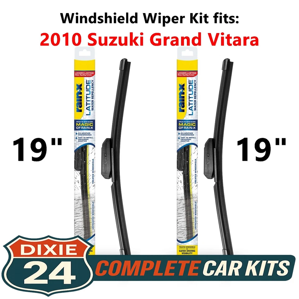 Rain-X Latitude 2-n-1 Wiper Kit fits: 2010 Suzuki Grand Vitara (19" & 19") - Изображение 1 из 4