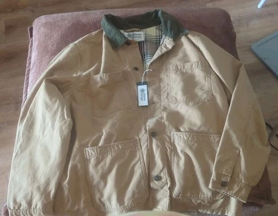 Alpine Design Men's XL NWT Chore Jacket Brown/Khaki Corduroy Collar Plaid New - Image 1 of 4