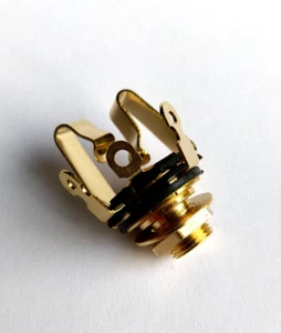 Göldo Deluxe Stereo Jack Socket Gold - Picture 1 of 1