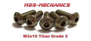 5 Stück M2 M2.5 M3 M4 M5 oder M6 Titan Grade2  Muttern Schrauben o. Unterlegsch. - Bild 1 von 13