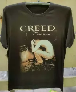 Creed My Own Prison short sleeve black color classic shirt PP1843 - Picture 1 of 4