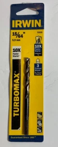 Irwin Bohrer 73315 Turbomax 15/64 Zoll x 3-7/8 Zoll Schnellarbeitsstahlbohrer - Bild 1 von 2
