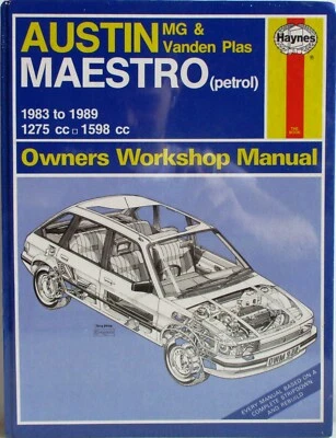Haynes - Austin Maestro MG & Vanden Plas - 1983-1989 Owners Manuale Officina T48 - Immagine 1 di 4