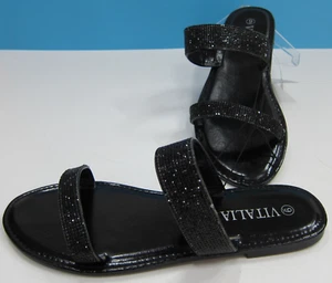 Vitalia Sandal (SL-5176 in Black) Woman's Size 9 - Picture 1 of 4