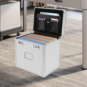 Dokumente Aufbewahrungsbox Organizer Schloss Zuhause Reise Papier Büro Datei Passwort Box - Bild 1 von 13