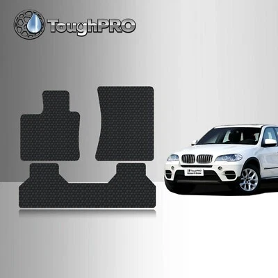 Tapetes de assoalho ToughPRO preto para BMW X5 All Weather ajuste personalizado 2007-2013 - Imagem 1 de 4