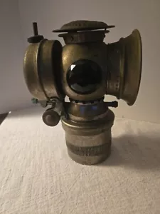 ANTIQUE THE BADGER BRASS MFG CO. "SOLAR" BICYCLE/MOTORCYCLE LANTERN LIGHT 1899 P - Picture 1 of 12
