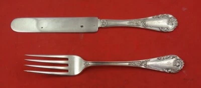 Louis XIV Old Style by Dominick and Haff Sterling Silver 2-pc Junior Set 7" - Image 1 of 2