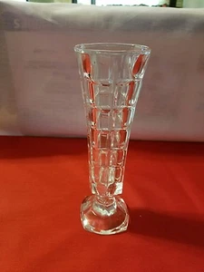 CRISTAL D'ARQUES SOLIFLOR BUD JARRÓN FRANCIA 24% DISEÑO CUBO DE CRISTAL DE PLOMO - Imagen 1 de 3