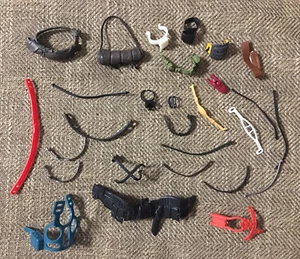 Gemischte Menge Gürtel Ausrüstung Koffer Soldat Fußball Holster Schultertasche Actionfigur Vintage - Bild 1 von 12